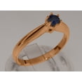 thumbnail image 2 of LBG British Made Real 9k Rose Gold Natural Sapphire Womens Promise Ring - 33 size options - Size 6.25, 2 of 7