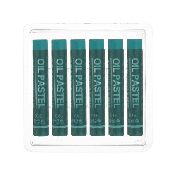 Uxcell Turquoise Oil Pastels, 6Pcs Soft Oil Crayons Creamy Pastels Stick Art Supplies for Art Painting Drawing Blending Graffiti for Drawing Beginners Artists