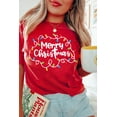 thumbnail image 2 of Christmas Cheer Red Merry Lights Print Crew Neck T-Shirt | [ZhiHiMeRi] | (US 4-6)S, 2 of 9
