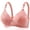 Pink PK36, variant on YLOMAY Woman's Bras Underwear Woman Back Snaps No Underwire Bras Solid Color Ventilate Brassiere Loose Everyday Wear Beige 36
