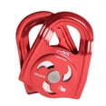 thumbnail image 4 of Aluminum Pulley, 36KN with Double Sheave Rotary, Fast Speed Fixing Equipment for Rock Climbing Mountaineering Equipment Cola polea de cuerda, 4 of 8