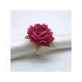 thumbnail image 2 of 6Pcs Flower Napkin Rings Rose Napkin Holder, Rose Napkin Rings Wedding Table Decorations for Ceremony Anniversary Proms, 2 of 11