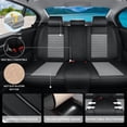 thumbnail image 5 of Car Seat Covers Full Set Fit for Acura TL 1999-2014, Premium Faux Leather Seat Protectors, Breathable, Waterproof & Anti-Slip Full Wrapping Edge Seat Covers (Black&Gray, Full Set), 5 of 7