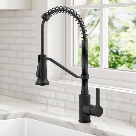 Kraus Kpf-1693 Britt 1.8 GPM Single Hole Pre-Rinse Pull Down Kitchen Faucet - Black