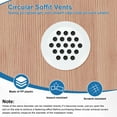 thumbnail image 4 of Uxcell Paquete de 20 Respiraderos de Soffit Circulares, 19mm/0.75 Pulgadas de Malla de Ventilación Redonda de Acero Inoxidable para Baño Hogar/ Oficina/Cocina/Armario/Guardarropa [Blanco], 4 of 7