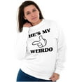 thumbnail image 4 of Funny Cute Matching Set Weird Couple Women Plus Size Crewneck Sweatshirt Brisco Brands 2X, 4 of 6
