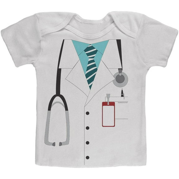 Halloween Doctor Costume Baby T Shirt White 12 Month