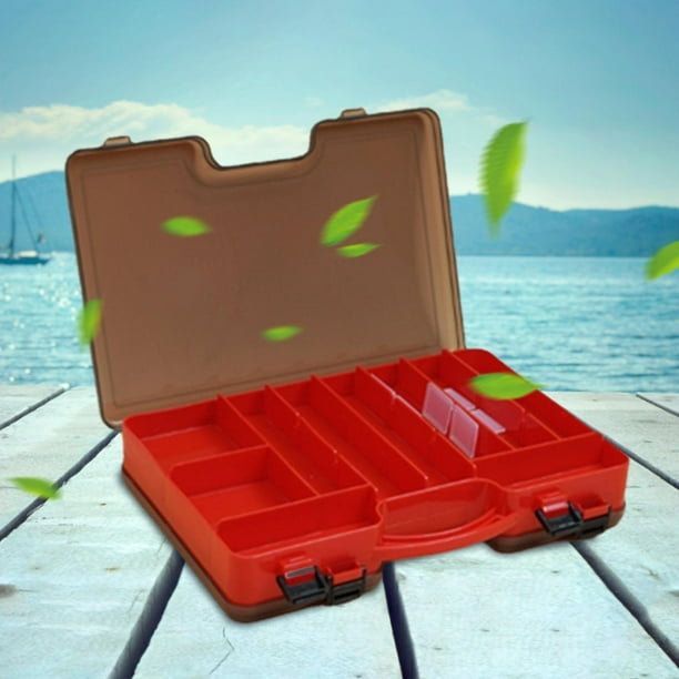 Xuanheng Fishing Box Organizer Tray With Handle Container Red Red