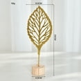 thumbnail image 5 of Sinkoo 6Pcs Metal Leaf Ironwork Ornament Creative Modern Desktop Decor for Living Room, Hotel, Office, Bedroom, Bookshelf, Unique Household Iron Craft Eye-catching Design (Ginkgo), 5 of 7