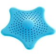 thumbnail image 4 of 4 Uds drenaje de cocina recogedor de pelo tapón de baño fregadero Protector de baño cubierta de silicona filtro colador de lavabo trampa de ducha (azul), 4 of 5