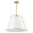 thumbnail image 5 of Light Society Emilio 22" Chandelier in Antique Brass/White, 5 of 17