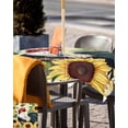 thumbnail image 5 of nqOlkjepod Sunflower Rooster Outdoor Tablecloth with Umbrella Hole & Zipper, Vintage Watercolor Summer Floral Square Table Cover 60x60 Inch, Dining Waterproof Table Cloth Protector for Patio/Party, 5 of 7