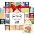 Twinings Herbal and Decaf Tea Bag Assortment 50 Count, 25 Flavors