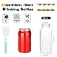 thumbnail image 3 of Botellas de vidrio para jugo de 250 ml con tapas y etiquetas negras, paquete de 8, 3 of 7