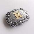 thumbnail image 5 of Antique Brushed Silver Initial Letter R Cowboy Cowgirl Western Belt Buckle, 5 of 6