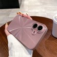 thumbnail image 1 of CD Laser Luxury Solid Candy Color Camera Protect Phone Case For iPhone 16 15 14 13 12 11 Pro Max Skin Feeling Full Back Cover Pink For iPhone 14Pro, 1 of 6