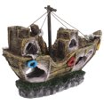 thumbnail image 2 of Fish Tank Landscaping Ornament Simulation Resin Sunken Ship Aquarium Decor, 2 of 8
