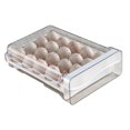 thumbnail image 2 of Egg Tray with Time Scale Transparent Lid Drawer Type Refrigerator Dumpling Eggs Storage Box Kitchen Gadget Daily Use, 2 of 8