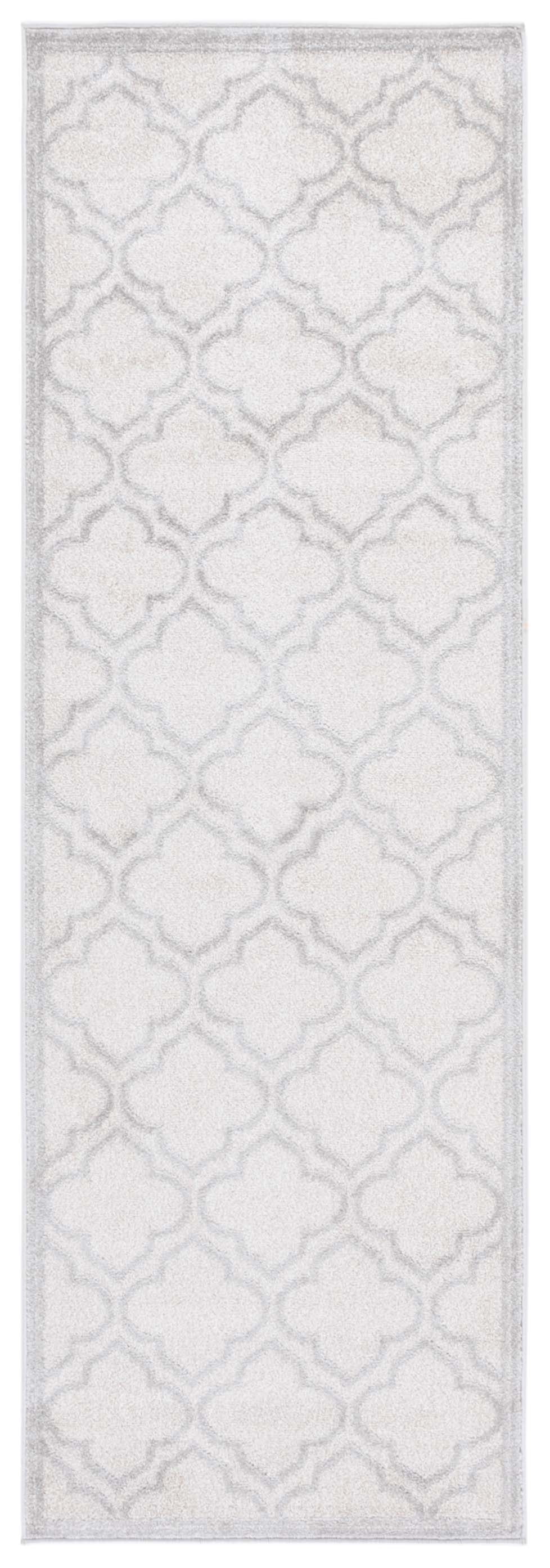 Safavieh Amherst Wilson Geometric Runner Rug, Light Gray/Ivory, 2'3" x 13'