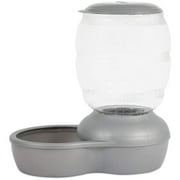 Petmate Replendish Pet Feeder with Microban Pearl Silver Gray 5 lbs Pack of 2