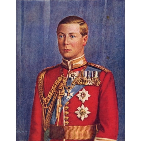 Edward Viii 1894 To 1972 King Of The United Kingdom And Emperor Of India From His Majesty King Edward Viii Published 1936 Canvas Art - Ken Welsh Design Pics (12 x 16)