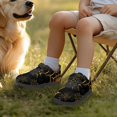 thumbnail image 6 of Pointodoor Boys Yellow Web Shoes Fashion Halloween Sneakers Size 1 Little Kid Single Buckle Sports Trail Gym Shoes Lightweight Knitted Mesh Tennis Running Shoe, 6 of 7