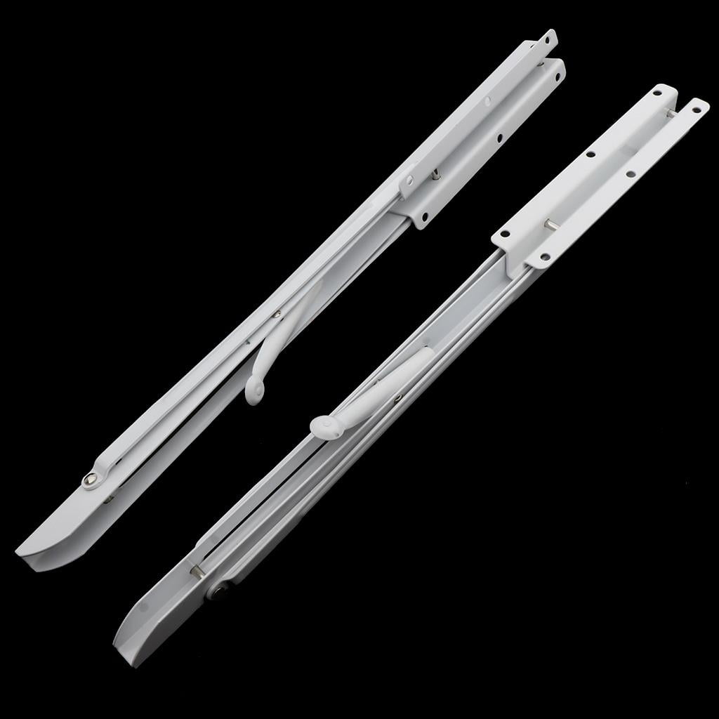 WLPZXP 2 Pieces Folding Shelf Brackets K Type Spring Steel Brackets Shelf Hardware 20inch