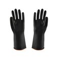 thumbnail image 1 of Guantes resistentes a químicos de látex de tamaño XL, guantes de goma largos reutilizables y resistentes, guantes para lavar platos, guantes de seguridad industrial para hombres, 1 of 5