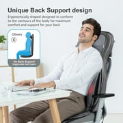 Comfier Neck Back Massager with Heat, Electric Kneading Massage Chair Pad, Air Compression Seat Cushion Massagers