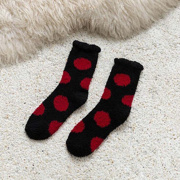 Dyfzdhu Fashion Winter Keep Warm Women Printed Ladies Breathability Thick Socks