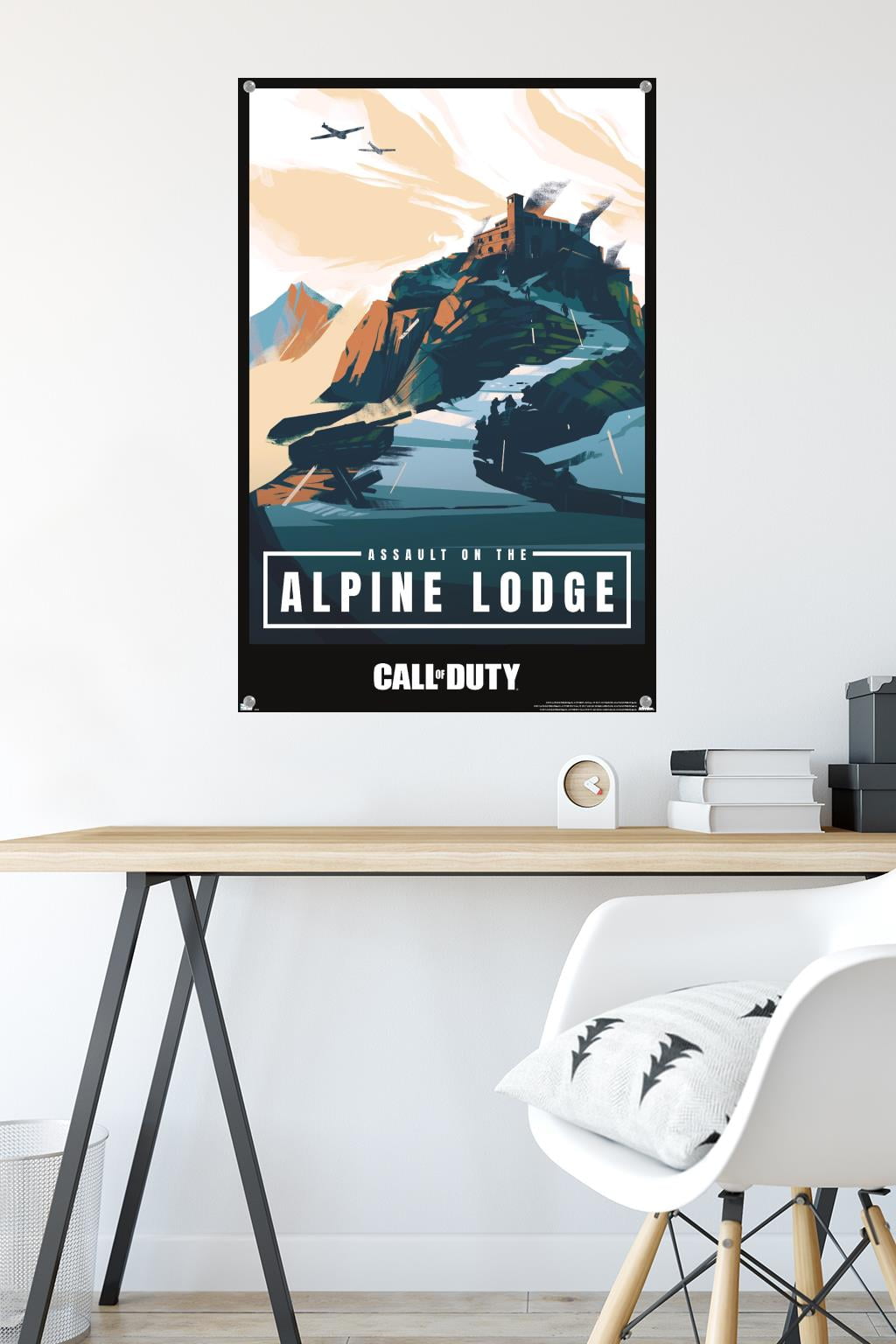 Call of Duty: Vanguard - Alpine Lodge Wall Poster with Pushpins, 22.375" x 34"