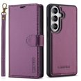 thumbnail image 2 of LC.IMEEKE Case for Samsung Galaxy A57 5G 6.7 inch, 2 in1 Multifunctional Detachable Wallet Phone Case for Men Women with RFID Blocking Wrist Strap Shockproof Protective Case,Purple,For Galaxy A57 5G, 2 of 13