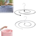 thumbnail image 7 of Stainless Steel Spiral Laundry Drying Rack for Quilt Blanket Bedspread Indoor Outdoor Space Saving Hanger,Drying Hanger,Laundry Organizer,Silver,1PC, 7 of 7