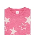 thumbnail image 3 of Wonder Nation Girls Novelty Feather Yarn Star Icon Sweater, Sizes 4-18 & Plus, 3 of 5