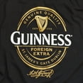 thumbnail image 4 of Guinness Black T-Shirt with English Foreign Extra Bottle Label Print for Men, 4 of 6