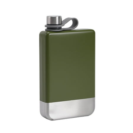 

Pontos 9 Oz Leak-proof Hip Flask with Screw Down Cap 304 Stainless Steel Tour Whiskey Wine Hip Flask for Travel