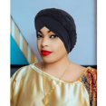 thumbnail image 2 of Miaocao African Women Turban Caps Beanie Twist Headscarf Pre Tied Double Braid Headwrap Hat, 2 of 8