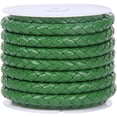 thumbnail image 2 of Yazoeia 2 Meter Braided Leather Cord String, Round Braided Cord PU Leather Braided Leather Cord Braid for Jewelry Making, Necklace, Bracelets, Wraps, Crafts and DIY Design Projects, 6mm, 2 of 7