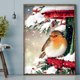 thumbnail image 1 of Cuadros Decorativos 5D redondo completo diamante pintura DIY Navidad nieve pájaro sala de estar decoración Ndcxsfigh  Nuevos Originales, 1 of 9