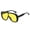Bk Yellow, variant on Retro Aviator Sunglasses UV400 Protection Women PC Frame Oversized Fashion Shades