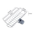 thumbnail image 3 of Estante de almacenamiento montado en poste de toldo, cesta de alambre de Metal, soporte práctico ajustable para botella de agua de 360 grados para DYNWAVEMX Estante de cesta de almacenamiento, 3 of 7