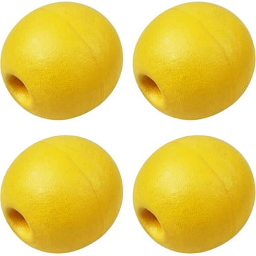 OROOTL Rope Floats Marine Buoy Floats,4pcs Crab Trap Floats Buoy Fishing Marker Buoys Oval Water Floats Ski Rope Floats for Boats Pool Kayak Crabbing Trail Dock,Yellow