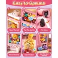 thumbnail image 3 of Mini máquina expendedora Claw Machine Jovow con monedas de juego y 35 juguetes, 3 of 7