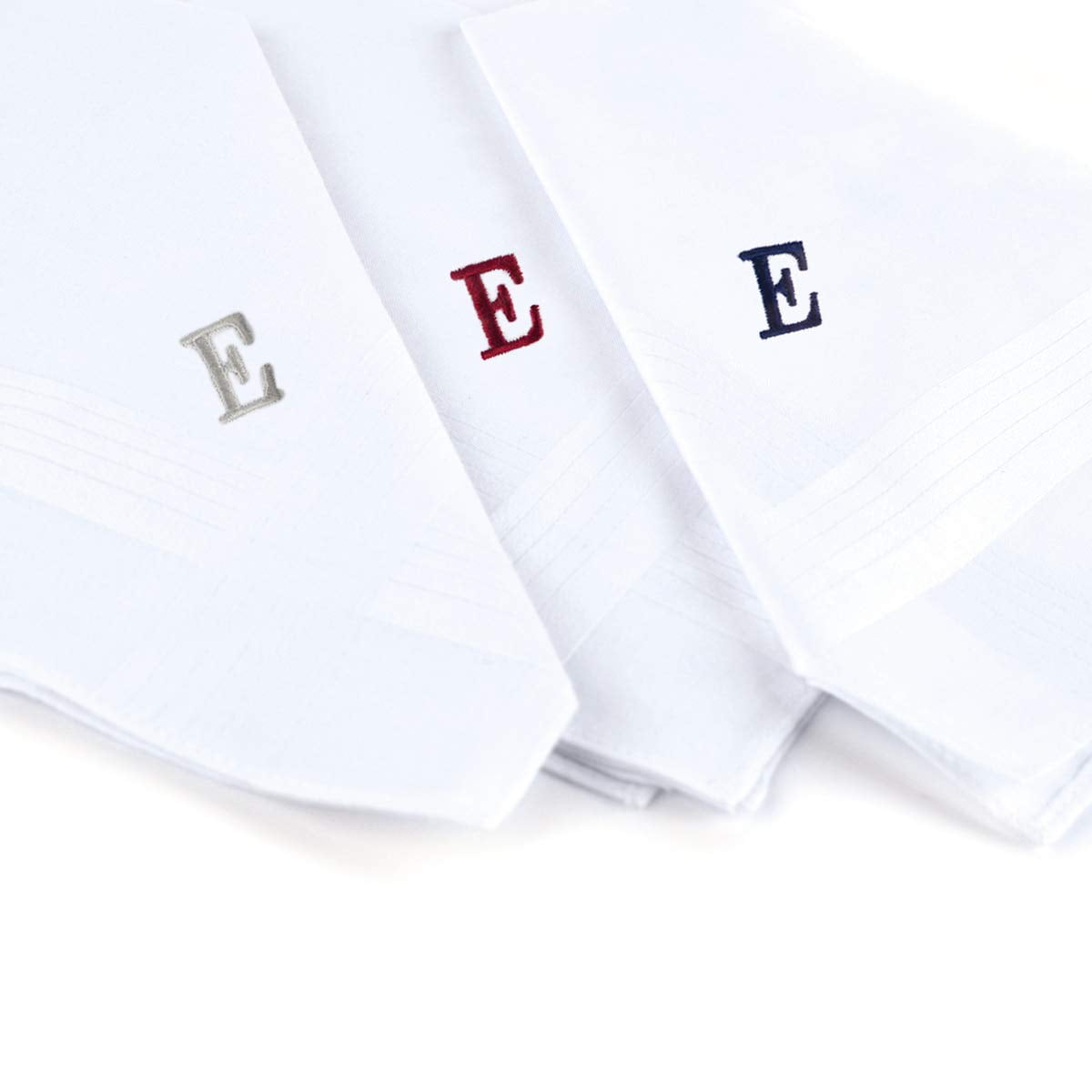 Pack of 3 Parquet Mens Number 1 Dad Embroidered Cotton Handkerchief Set 