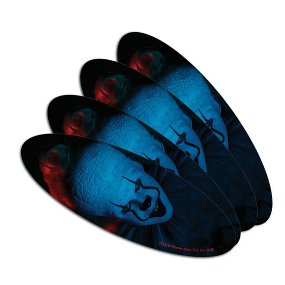 IT: Chapter 2 Blue Pennywise Double-Sided Oval Nail File Emery Board Set 4 Pack
