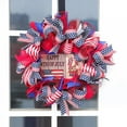 thumbnail image 2 of Independence Day Wreath,15Inch 4th of July Wreath for Front Door, Patriotic Glory American Flag Wreath Memorial Independence Veterans Day Outside Indoor Porch Wall Decor, 2 of 2