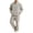 Gray, variant on Men’s Fuzzy Fleece Pajama Set, Full‑Zip Stand‑Collar Sleep Jacket with Side Hand Pockets & Long Sleep Pants, Warm Plush 2‑Piece Loungewear Outfit