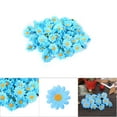 thumbnail image 5 of Goick Flower Heads-100PCS Artificial Gerbera Daisy Flor Cabeza Flor Boda Fiesta DIY Decoración Artesanía(Azul Claro), 5 of 5