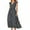 Black, variant on IROINNID Women's V-Neck A-Line Dress Fashion Casual Dot Printing Sleeveless Tie-in Waist Long Dress Full-Length Dress