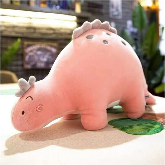 Slewed Bubble Dragon Plush Stuffed Toy Dinosaur Plush Animal Doll, Cute Plush Animal Pillow, Great Gift for Children 12 inches (Pink)